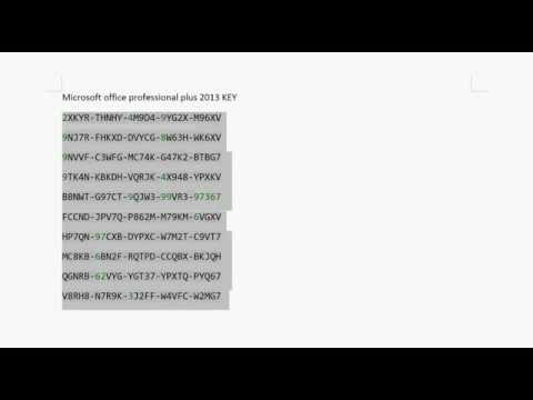 What Is The Serial Key Of Microsoft Office 2013