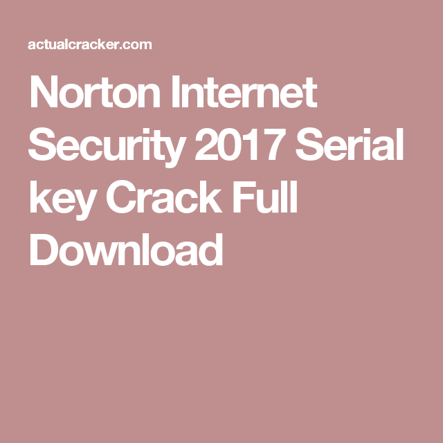 Serial key norton internet security